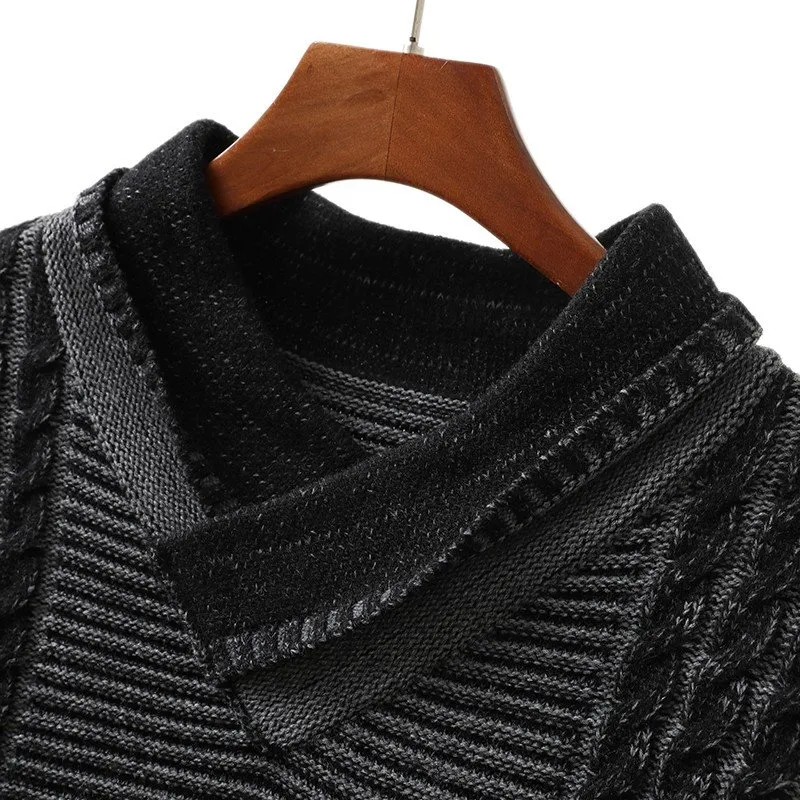 OEM Men Long Sleeve Cable Knit Jumper Factory&Supplier